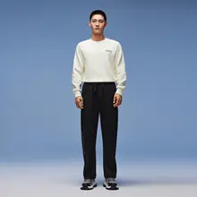 ウエストドローストリングのカジュアルパンツ【春秋用・スタイリッシュ・男性用】