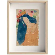 秦秀娟 モダン北欧風 女子像壁画【インテリア装飾・飾り棚用】