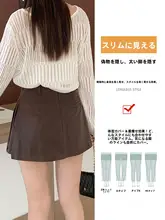 深灰色 ワークスタイルミニスカート【高腰・洗いざらしのコットン・大人可愛いデザイン】（セットアップ対応）