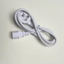 電気煮込み鍋用電源コード【三脚プラグ・黒白】