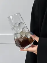 リーフ形ガラスカップ【フルーツティーや炭酸飲料用・冷たい飲み物に最適】
