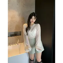 夏用 レディース クロップドパンツ【フィット・ハイウエスト・ストレートレッグ】
