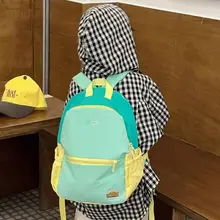 軽量で便利！子供用バックパック【カラーブロックデザイン・幼稚園・男女共用】（セットアップ対応）