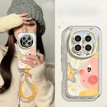 可愛いカートゥーンデザインのスマートフォンケース【全包囲設計・吊り下げ紐付き・防落仕様】