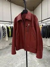 背面手刺繍のラムレザーショートジャケット【翻訳えり付き・男性用】