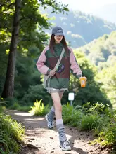 アウトドア用防風フード付きジャケット【春秋対応・三合一・登山用】