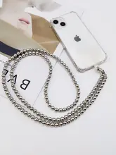 女性用スマホネックストラップ【クリエイティブダイヤモンドビーズデザイン・長く使える・クリップ付き】