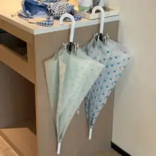 シンプルでおしゃれなドット柄透明長傘【学生用・撮影用・高品質】