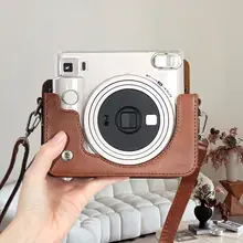 富士instax Square 1用カメラケース【レトロデザイン・保護カバー付き・ショルダーストラップ】