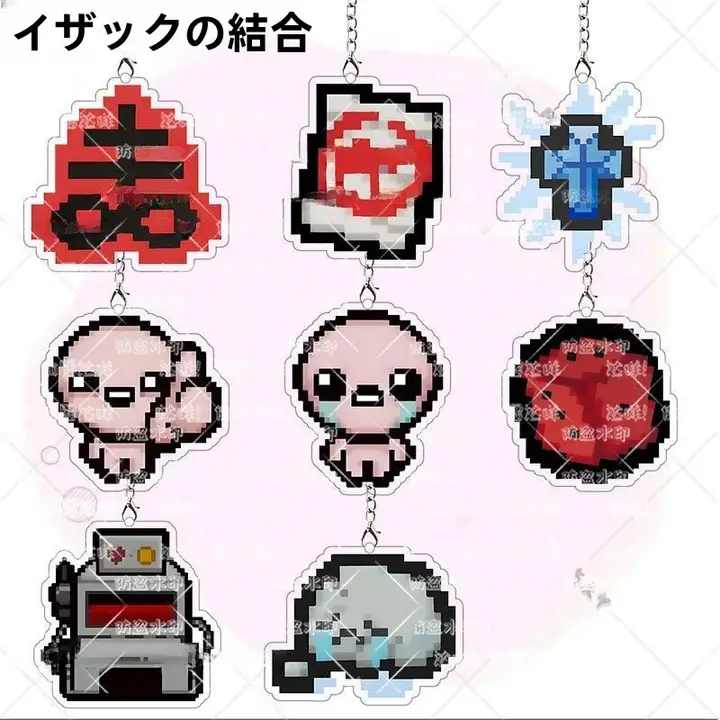 アクリルキーホルダー【ゲーム関連・カートゥーンデザイン・バックパック吊り下げ用】