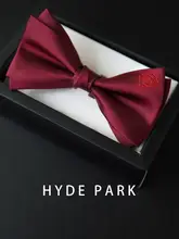 ハイデパーク ローズ刺繍 メンズスーツアクセサリー ワインレッドボウタイ【結婚式用・新郎・介添人】