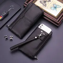 多機能レザー長財布【牛革製・スマートフォン用・大容量】