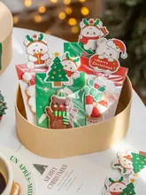 クリスマスクッキー包装袋【自己封閉式・スノーフレークデザイン・スイーツ用】