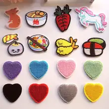 ファッショナブルなパッチ刺繍子供服用補修アップリケ【カートゥーンデザイン・ホワイトダックダウン適用】