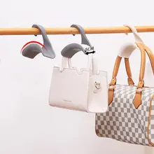無痕のハンギングフック【クローゼット収納用・バッグ・スカーフ・ネクタイ用・積み重ね可能】