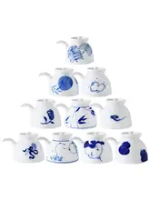 醤油差し キッチン用品 家庭用 手描き 青花 陶磁器