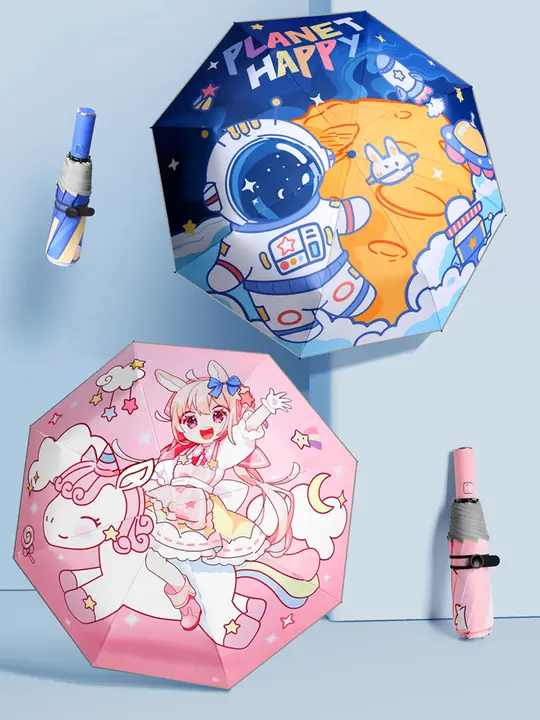 傘 キッズ ガールズ 自動開閉 安全 飛び出し防止 小学生 通学 「JOJO'S」