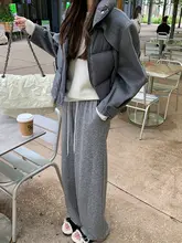 TTホワイトスラウチパンツ【ゆったりしたストレートデザイン・秋冬用・厚手】