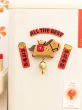 可愛い馬のマグネット式ドアベル【室内装飾・子供部屋用・クリスマスギフト】