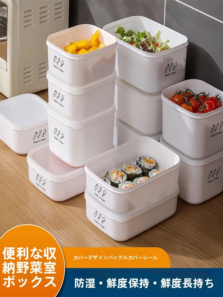 キッチン用大容量食品保存容器：プラスチック製密封タイプの果物・野菜保存法