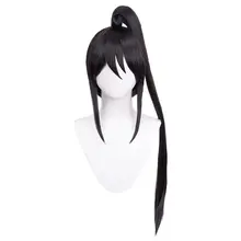 噬魂師 中務椿 コスプレウィッグ【黒のポニーテール】