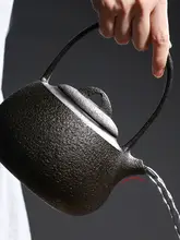 シンプルでレトロな鋳鉄製ティーポット【家庭用・大容量・煮沸用】