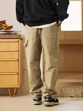 ウォッシュドワークパンツ【カジュアル・アメリカンスタイル・ストレートシルエット】