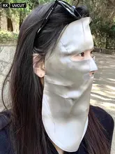 真絲製 UVカット全顔用フェイスマスク【女性用・紫外線対策・医療美肌対応】