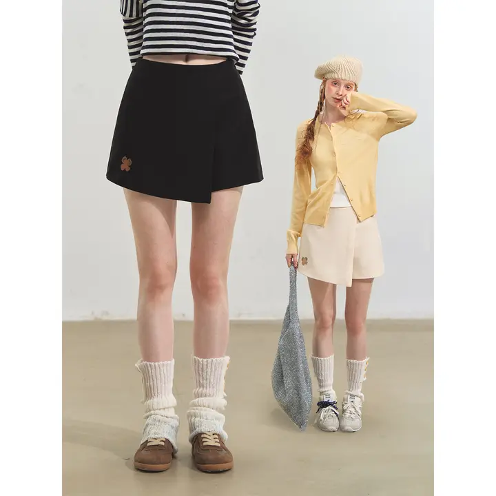 花柄デザインのパンツ【体型カバー・ウエストゴム・夏用】（セットアップ対応）