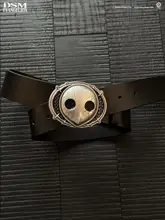 立体デザインの水天使合金牛皮ベルト
