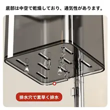 壁掛けローテーション収納ボックス【多層式・穴あけ不要・調味料用】（セットアップ対応）