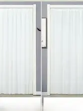 透光性のある防虫メッシュカーテン【プライバシー保護・夏用・穴あけ不要】