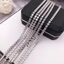 極上の輝き！DIY用チェーン【高級ジルコニア装飾用・ファッション・ウェディングジュエリー】