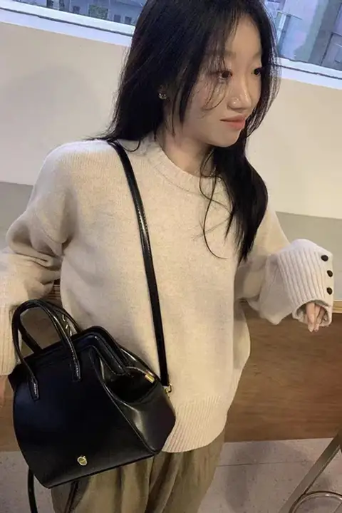 伊莲曼 レディース バッグ【レトロデザイン・黒・2WAY・トート＆リュック】