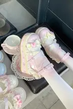 草苺デザイン厚底ロリータシューズ【可愛い・全色展開】