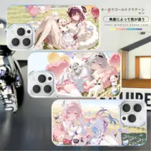 二次元キャラクター付きスマホケース【流萤・昔涟・カフカ・知更鳥・iPhone対応・アニメ風デザイン】