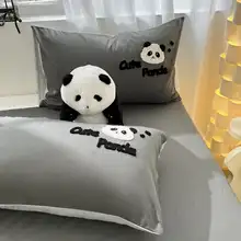 可愛いタオル刺繍のフィットシーツ＆カバー3点セット【水洗いコットン・シングルサイズ・寝具】（セットアップ対応）