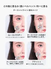 パウダーパフ ミニ 4枚入 指先用 ハイライト チーク パウダー ディテール メイク仕上げ