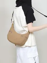 軽量ナイロン斜め掛けバッグ【夏用・防水・通勤・餃子型】