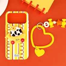 高級感ある青のスマホチェーンストラップ【個性的なデザイン・手提げ用】