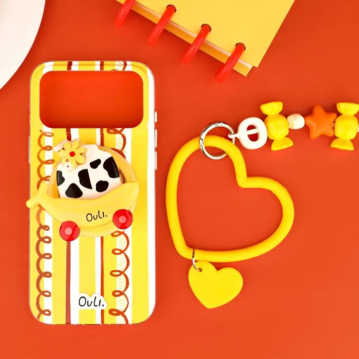 高級感ある青のスマホチェーンストラップ【個性的なデザイン・手提げ用】