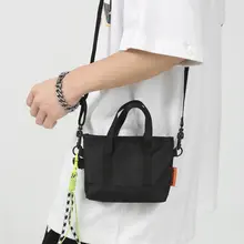 かわいいミニ手提げトートバッグ【男女兼用・帆布・ショルダー対応】