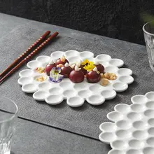 白色陶器のプレート【和風製・デザートプレート・家庭用・高級感】