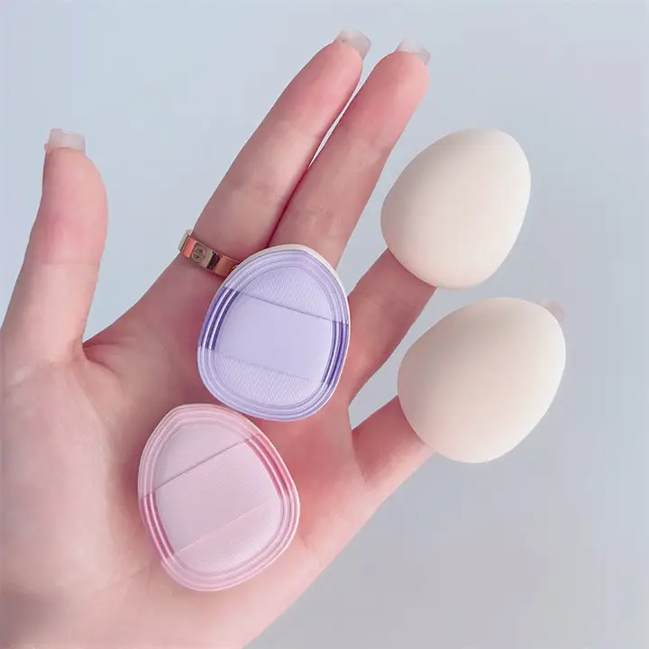 極上の柔らかさ！ミニコットンマシュマロパフ【指用・チークメイク・乾湿両用】