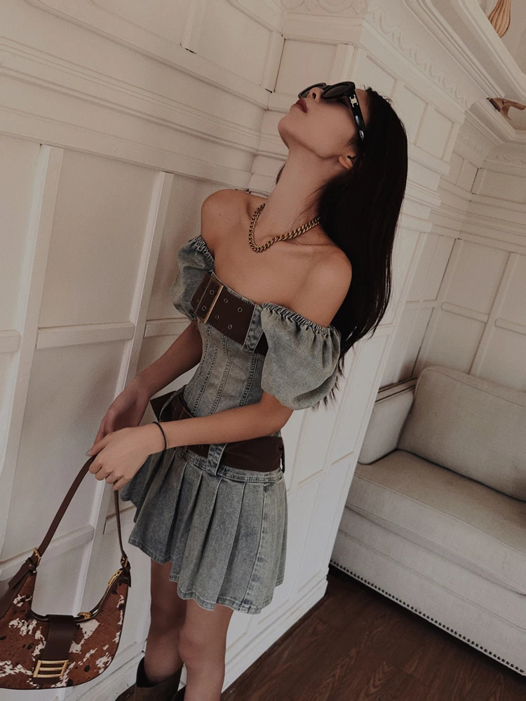 デブでもオシャレに見える夏の1着は、このバブルスリーブドレスか？