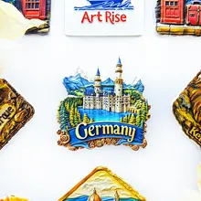 立体マグネット冷蔵庫用磁石【新天鹅堡湖泊デザイン・旅行の思い出・インテリア装飾】