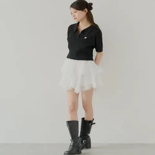 レトロデザインの中筒エンジニアブーツ【バックル付き・男らしい仕上げ・ライダーススタイル】