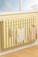 穴あけ不要暖房パイプ用ハンガーラック【タオル掛け・靴干し・多機能タイプ】