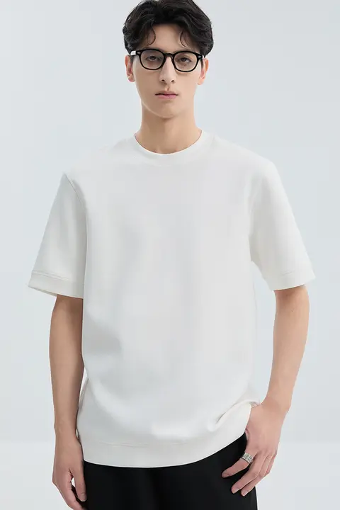 モダール素材のショートスリーブTシャツ【メンズ・フィット・シンプルデザイン・夏用】