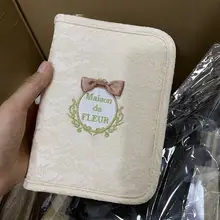 パステルカラーのレースパスポートケース【収納力抜群・ゴムバンド付き】（セットアップ対応）